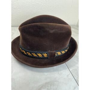 vintage genuine velour fedora charterhouse hat sz 7